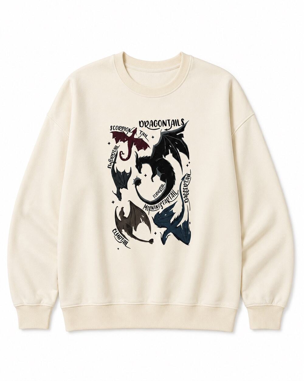 Fourth Wing Dragontails Light Sweatshirt T-Shirt